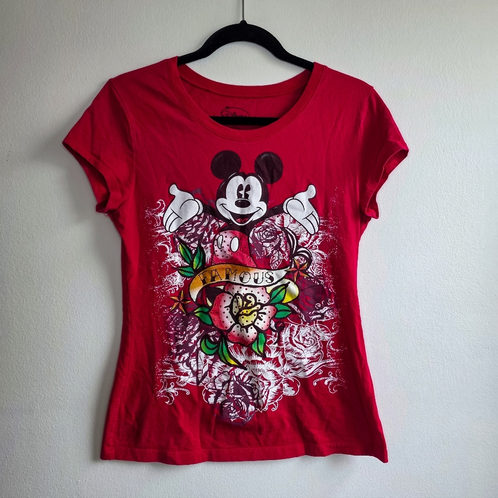 Vintage Y2K Disney Tee Ed Hardy Style